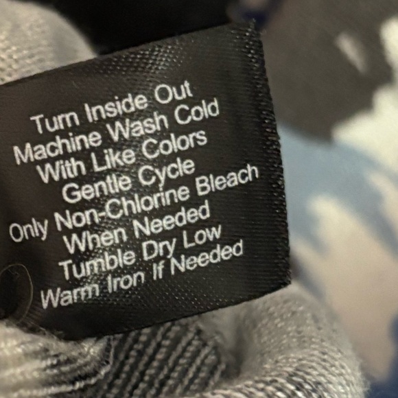 Lane Bryant Blue, White, Black & Gray Floral Print Cardigan Sweater Size 18/20 - Picture 16 of 16